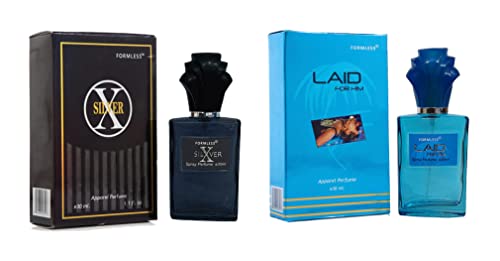 Formless X-Silver 30ml Eau de Parfum & Laid 30ml Perfume Set - Unisex Fragrance Gift for Men & Women, Perfect for Date Night, Office & Special Occasions