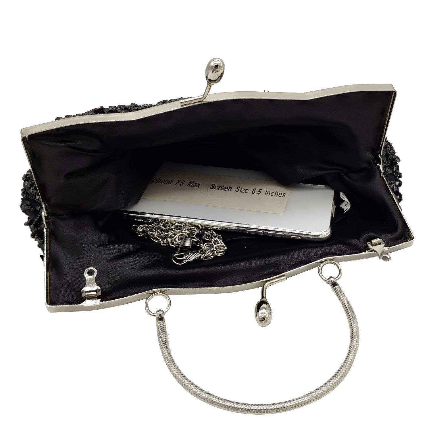 Elegant Sequin Beaded Evening Handbags for Women - Vintage Wedding Clutch Purse | Perfect for Prom, Gala, Cocktail Party & Special Occasions