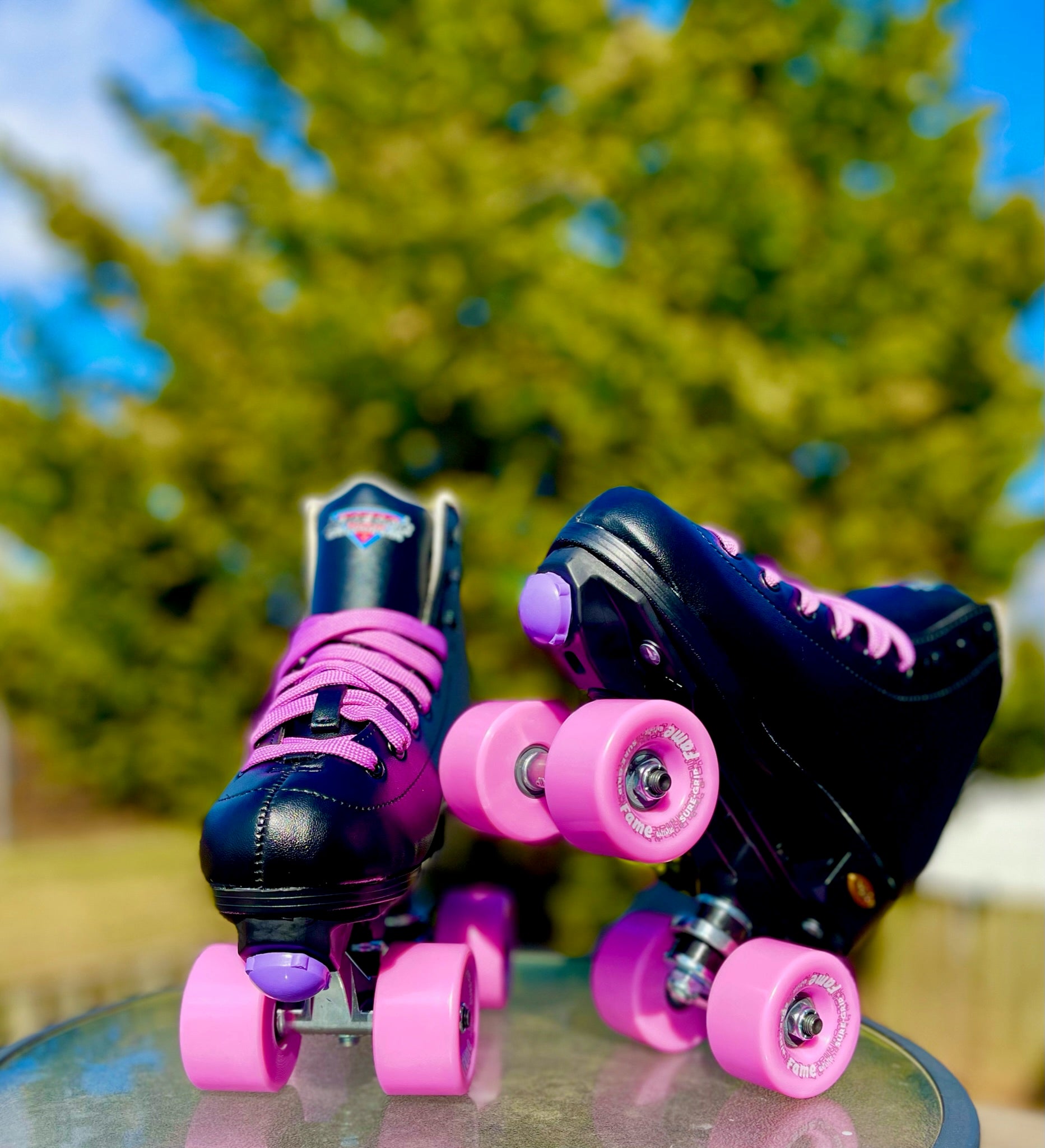 Sure Grip Fame Roller Skates - Women's Quad Skates for Indoor & Outdoor Use - Perfect for Rink, Park, and Street Skating
