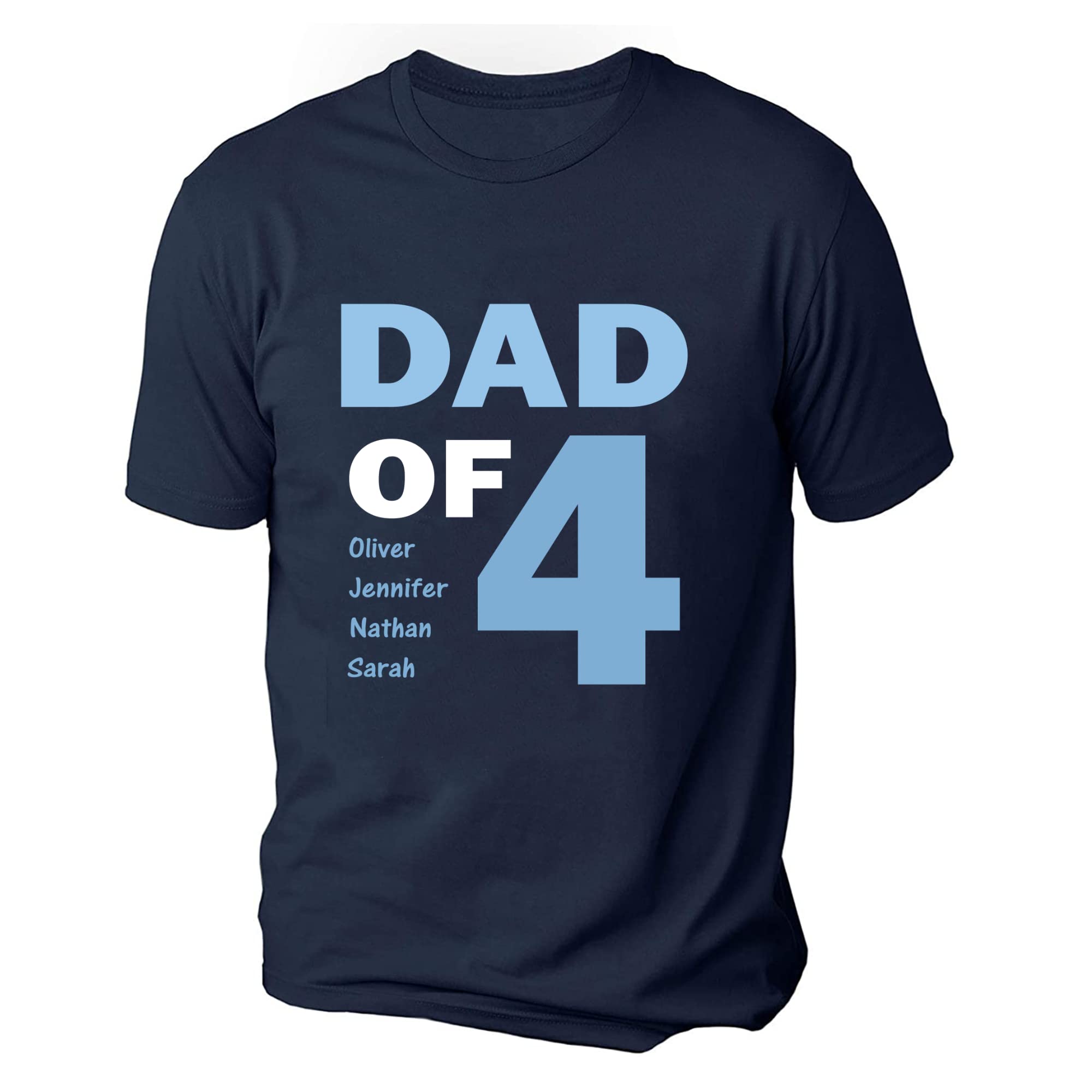Custom Personalized Grandpa & Dad Shirt with Kids Names - Unique Christmas, Father's Day & Birthday Gift for Dad & Grandpa - Perfect for Family Reunions, Holiday Photos & Special Occasions