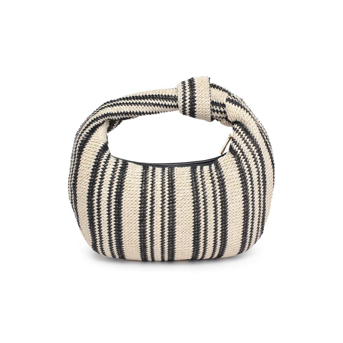 Tracy Striped Clutch Bag for Women - Fashionable Crossbody Purse with Adjustable Strap - Perfect for Parties, Weddings & Evening Events