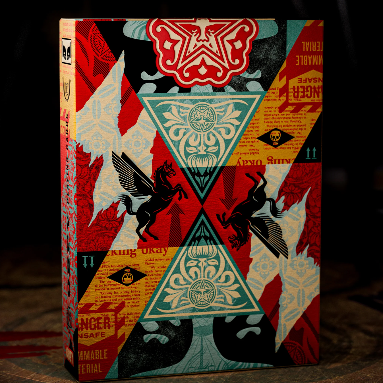 Obey Playing Cards - Premium Collage Design Deck for Card Games, Magic Tricks & Collectors | Perfect for Poker, Blackjack & Cardistry