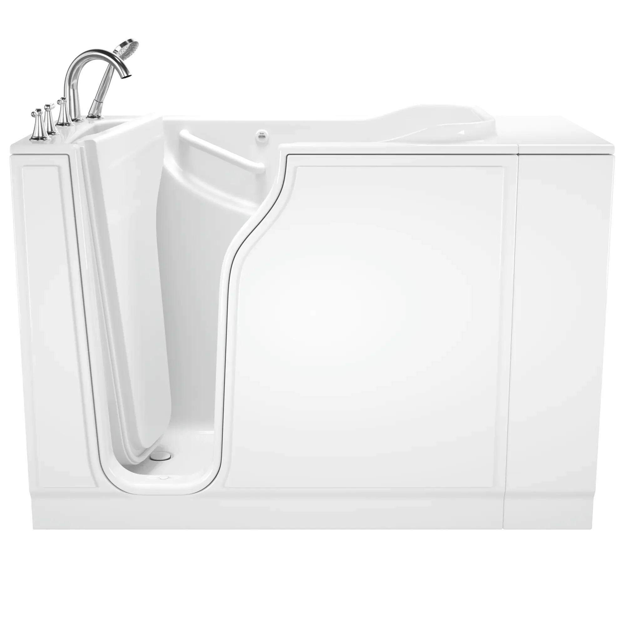 Gelcoat Value Series 30x52 Inch Soaking Walk-In Bathtub with Left Hand Door & Drain - Perfect for Elderly & Accessible Bathrooms