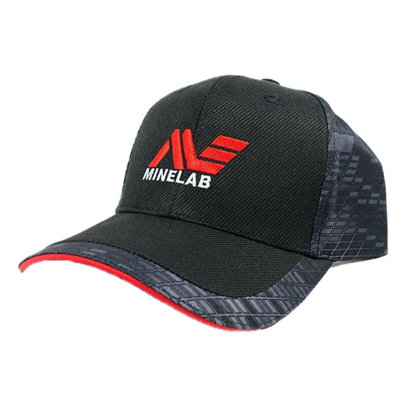 Minelab Camo Baseball Cap for Metal Detecting - Adjustable Outdoor Hunting Hat for Men & Women - Perfect for Treasure Hunting, Beach, and Hiking Adventures