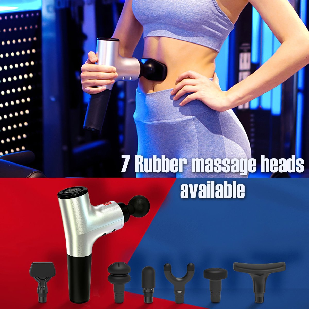GreenLife Deep Tissue Massage Gun for Muscle Recovery - Portable Percussion Massager for Athletes, Gym Workouts & Pain Relief - Perfect for Post-Workout Recovery & Relaxation at Home