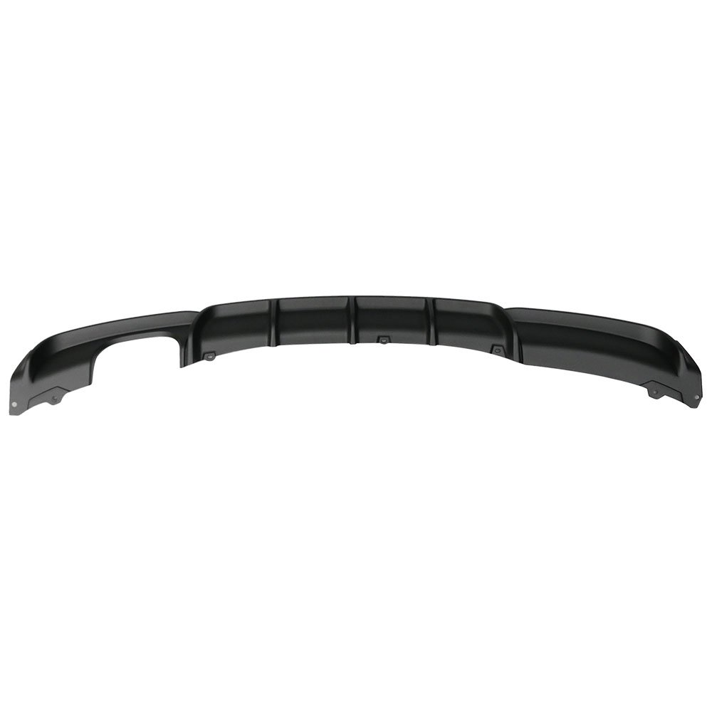 IKON MOTORSPORTS Rear Diffuser for 2012-2018 BMW F30 3 Series (328i & 340i) - M-Tech M Sport Style Rear Bumper Lip Diffuser with Twin Muffler Single Out | Perfect for Car Upgrades & Performance Enhancement