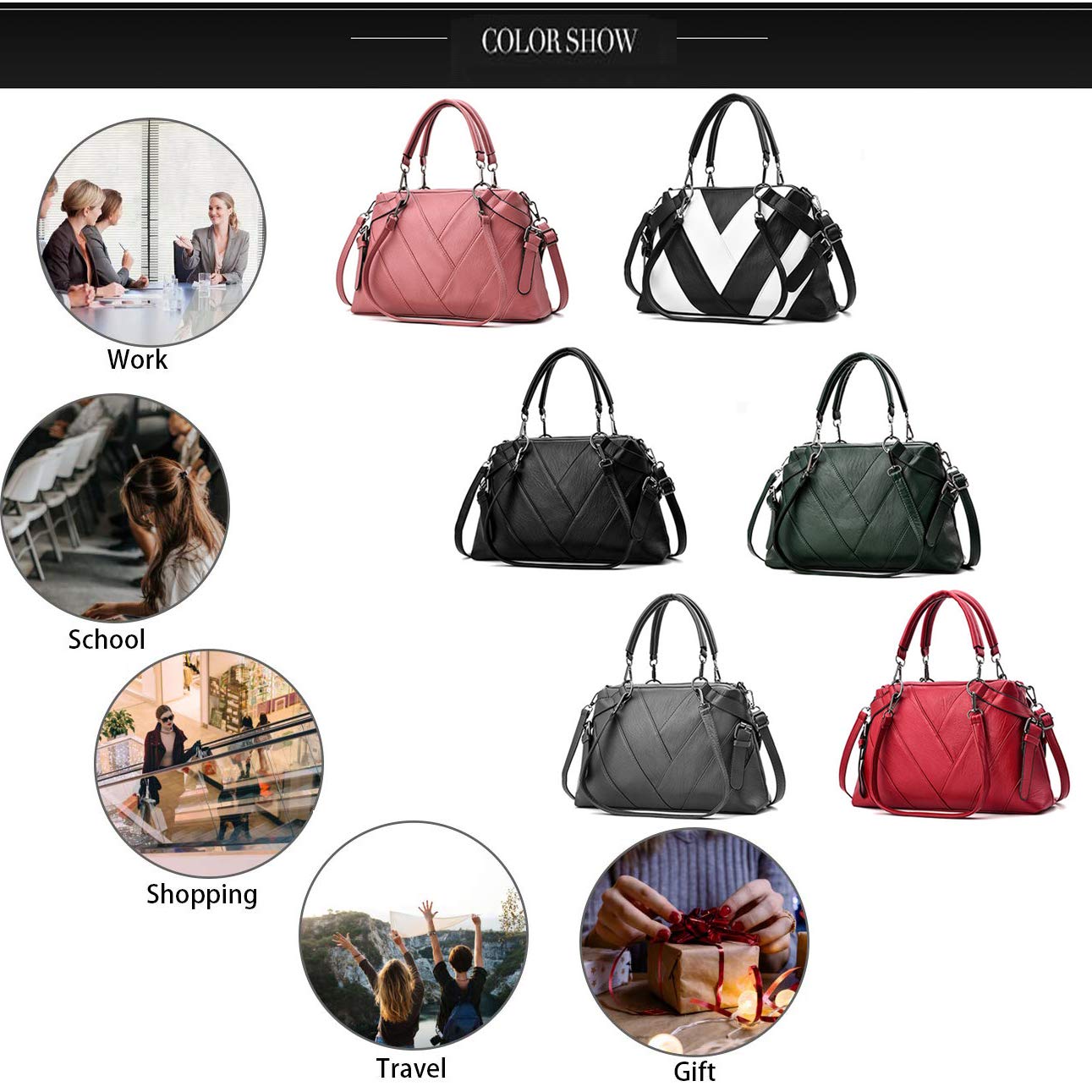 Stylish Women's PU Hobo Crossbody Bag for Work & Travel
