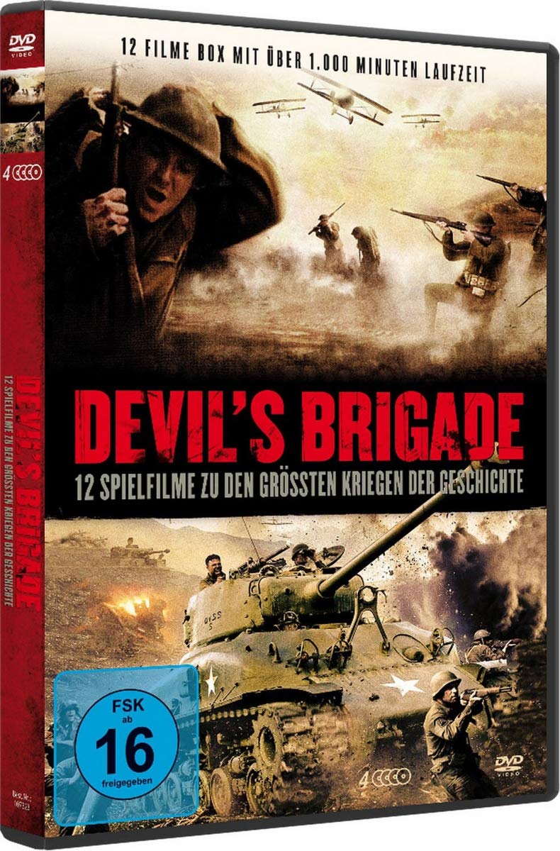 Devils Brigade WWII War Movie Collection [4 DVDs] - Epic Battle Scenes & Historical Drama for Movie Nights & History Enthusiasts