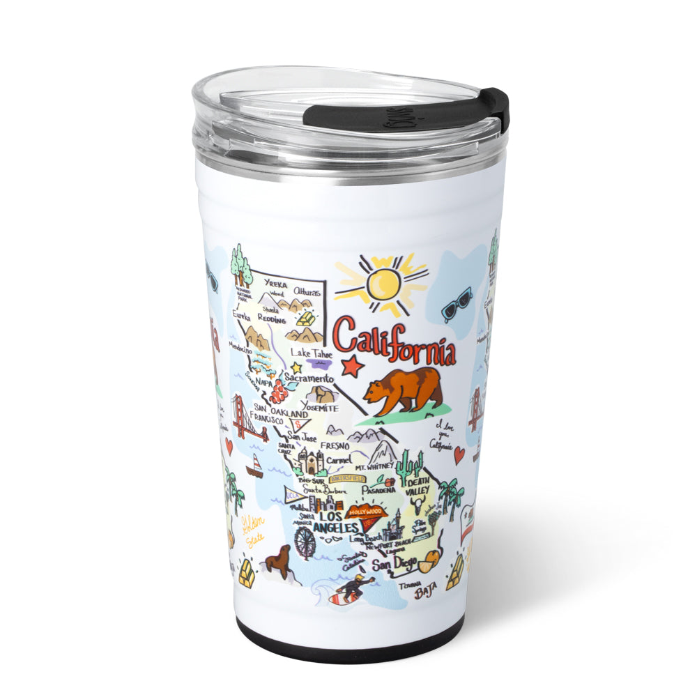 24oz California Party Cup - Disposable Plastic Cups for Parties, Events & BBQs - Bulk Pack of 50 - Perfect for Beer, Cocktails & Cold Drinks