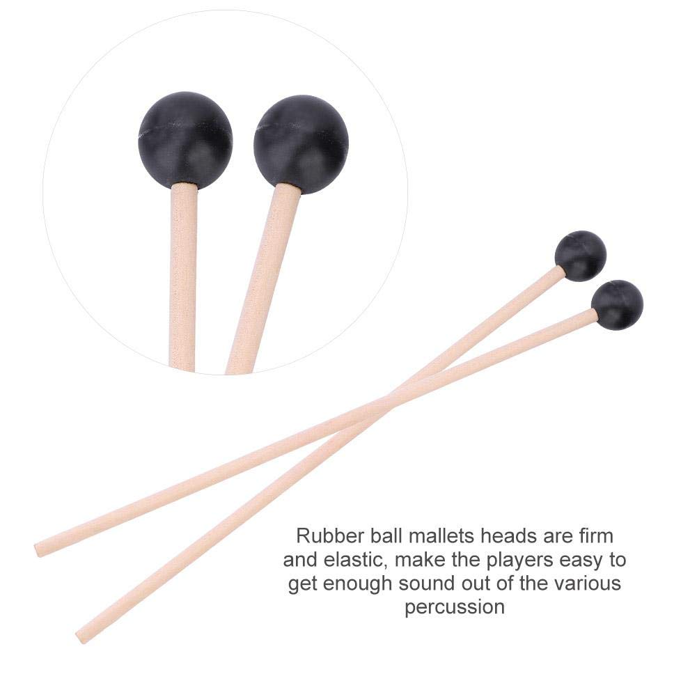 Premium Marimba Mallets - Smooth Wooden Handle with Rubber Tips for Keyboard Percussion | Perfect for Professional Performances, Music Education & Practice Sessions