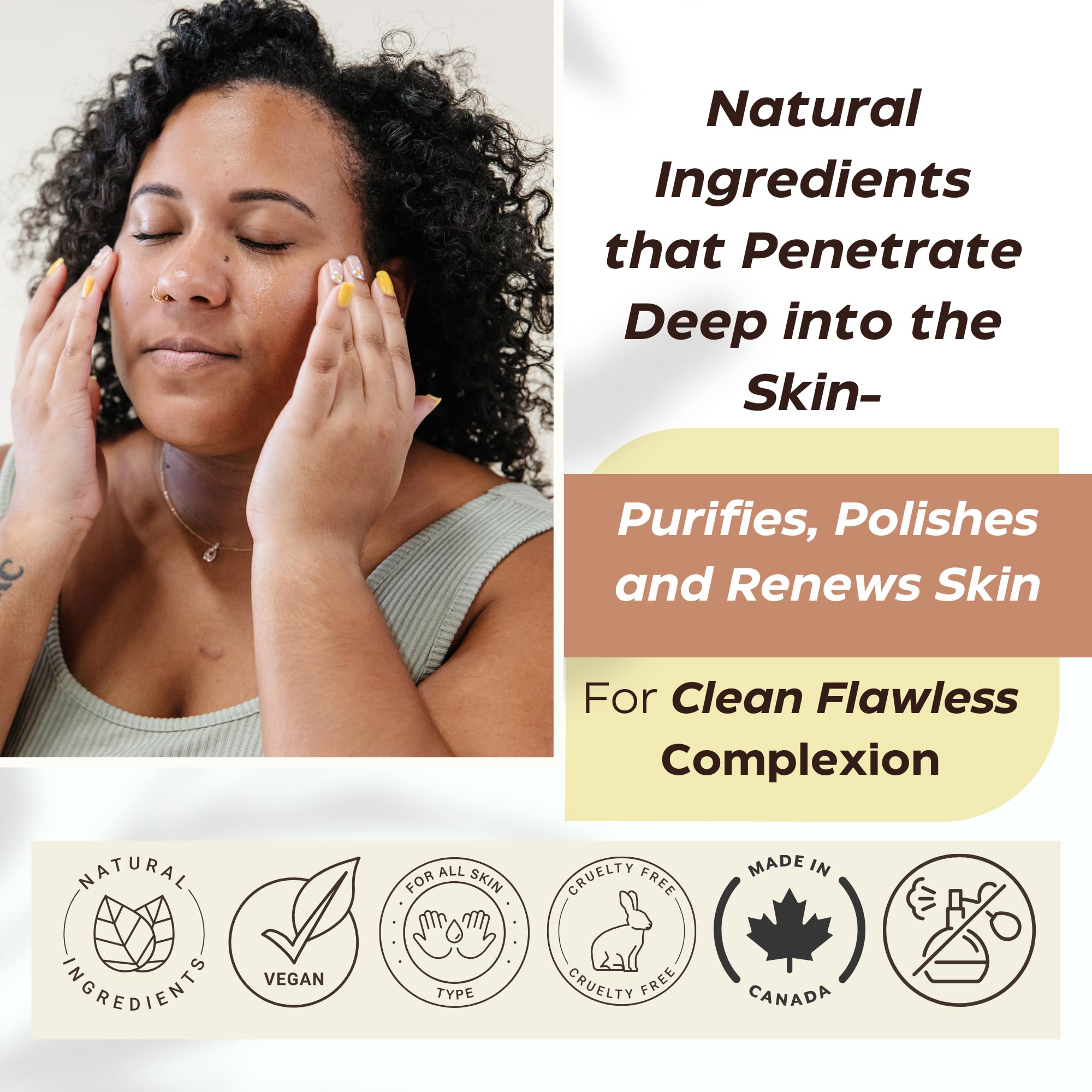 Glow Microdermabrasion Polish - Anti-Aging Face Scrub with Natural Vitamin C, Salicylic Acid & AHAs | Deep Exfoliation for Dull, Dry Skin | Reduces Pores & Wrinkles | Achieve Radiant, Smooth Skin | Perfect for Daily Skincare Routine & Spa-Like Glow at Home
