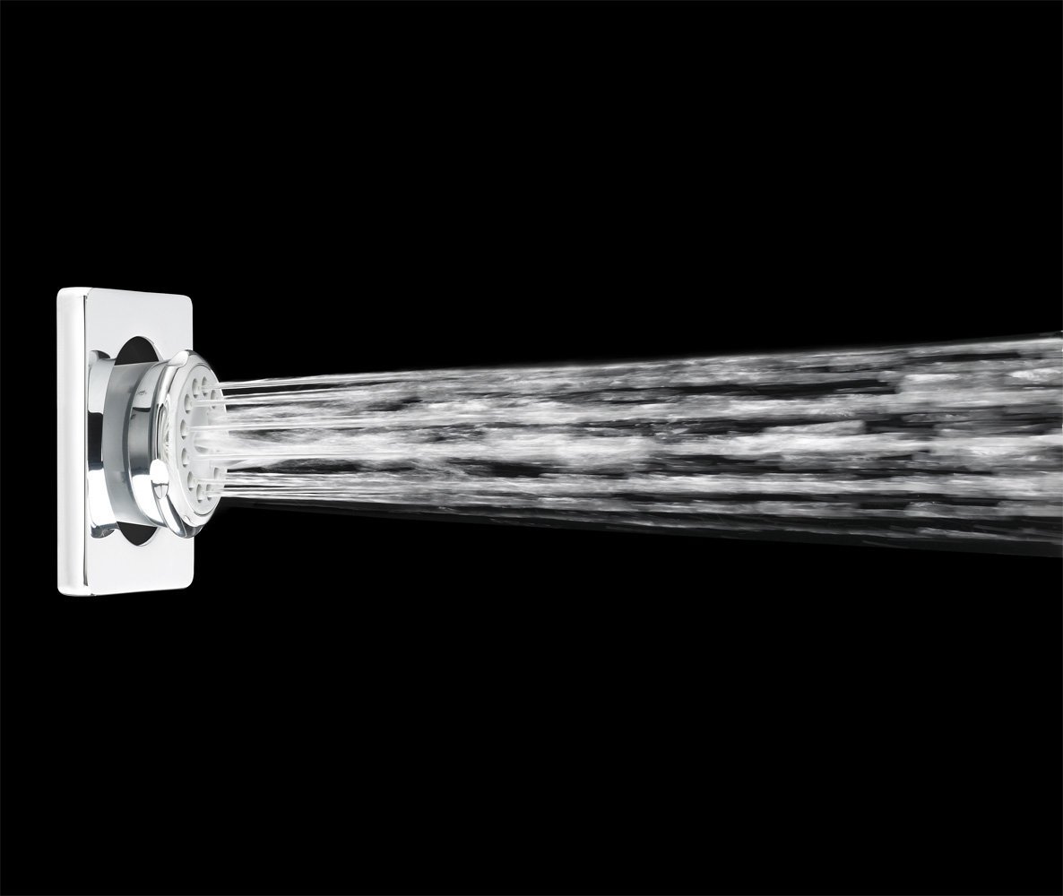 American Standard 1660.140.002 Square Body Spray Shower Head Extender - Polished Chrome Finish for Modern Bathroom Renovation & Spa-Like Shower Experience