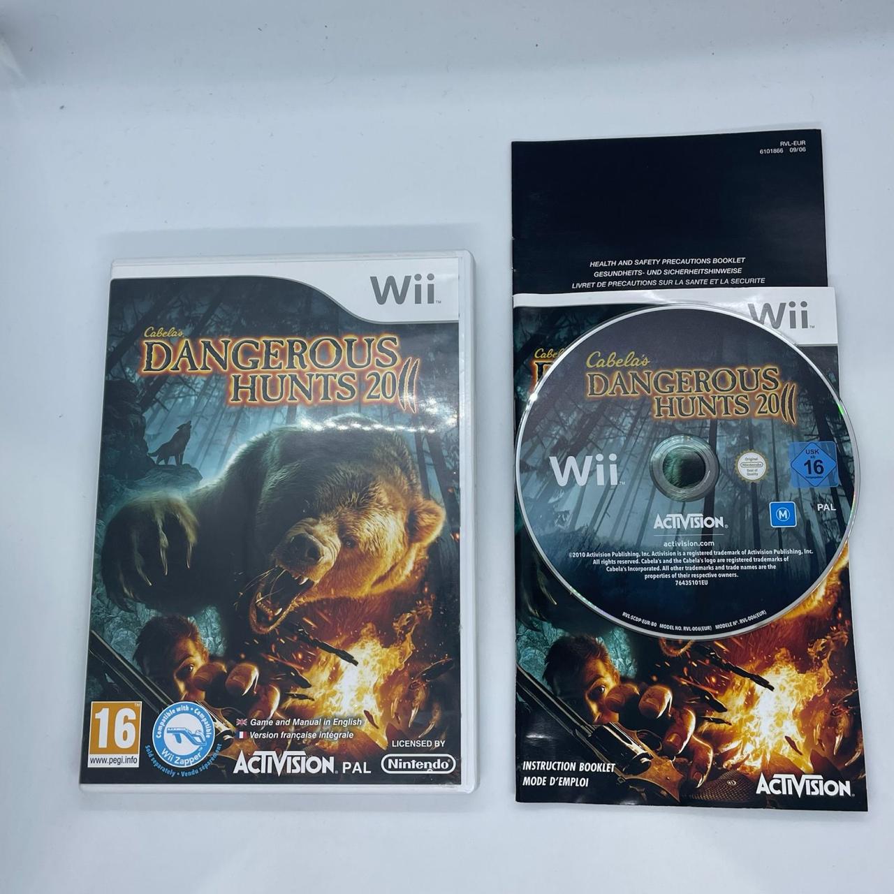 Dangerous Hunt 2011 - Nintendo Wii Game with Manual (PAL Version) - Action-Packed Hunting Adventure for Family Game Night