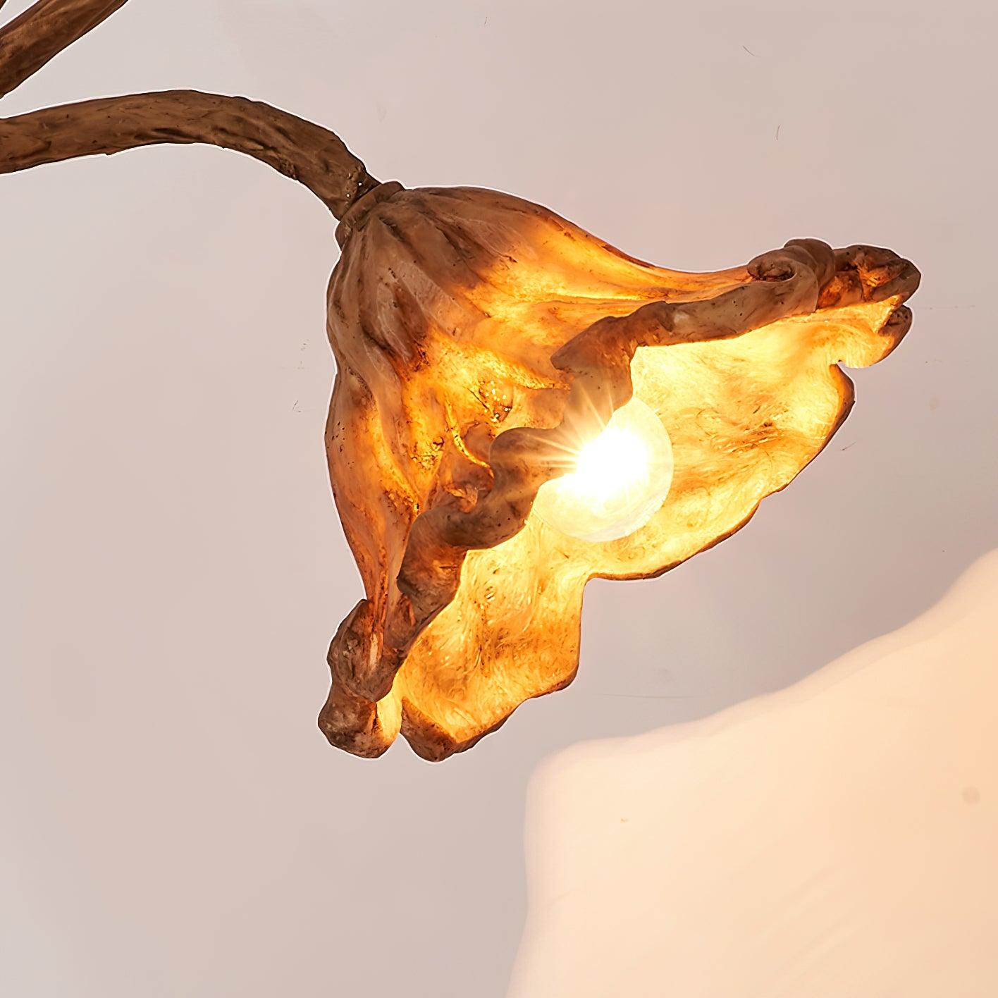 Elegant Lotus Leaf Table Lamp - Modern Home Decor for Bedroom, Living Room & Office - Perfect for Relaxation & Ambient Lighting