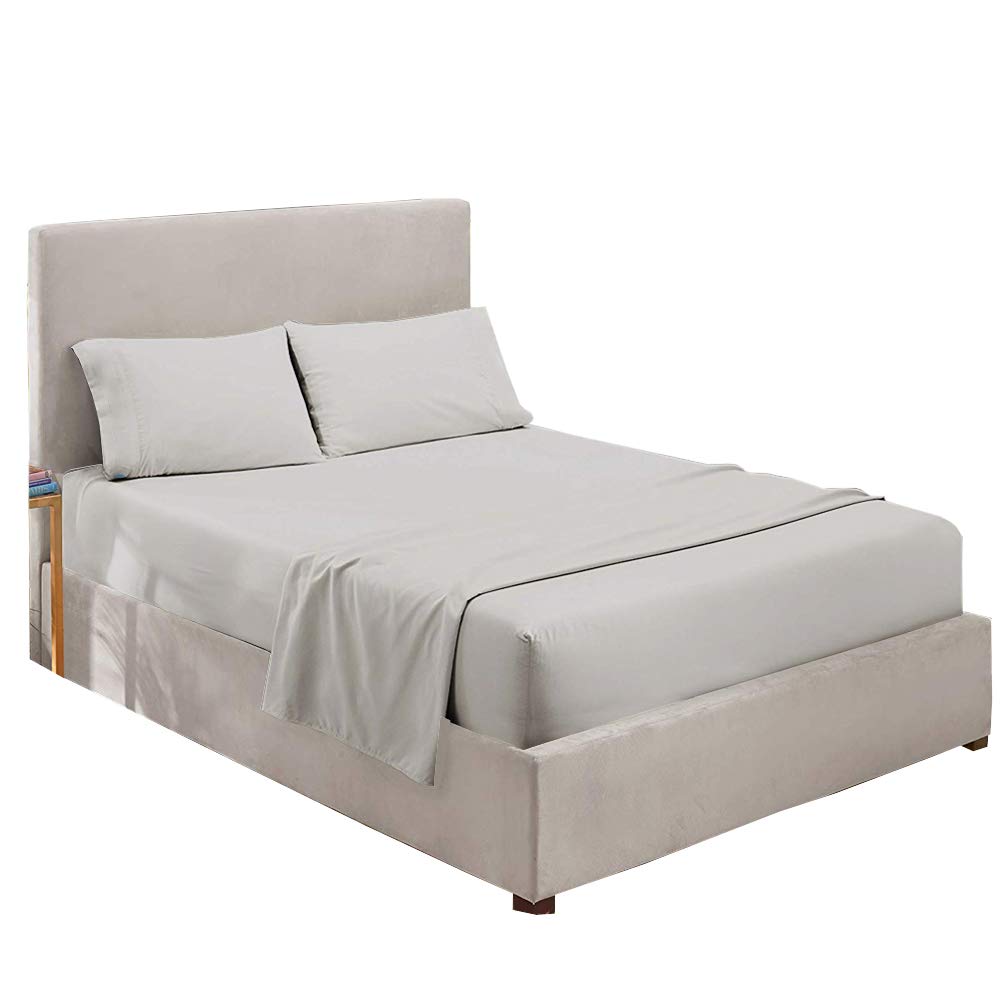 Twin XL Sheet Set 4-Piece - Deep Pocket Extra Long Bed Sheets for College Dorm Room (18