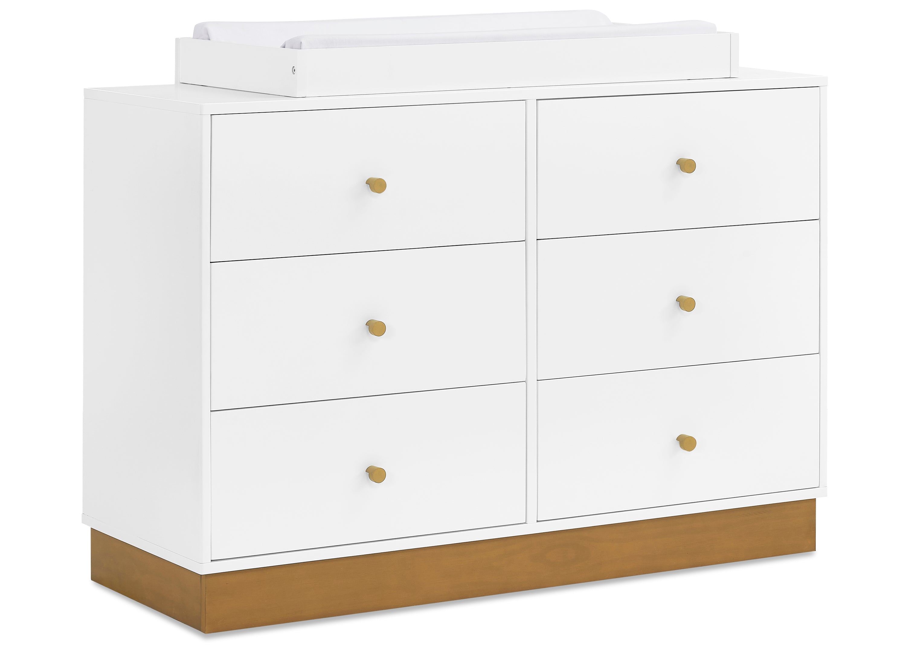 James 6 Drawer Dresser with Interlocking Drawers - Sturdy Wooden Bedroom Furniture for Clothes Storage - Perfect for Master Bedroom, Guest Room & Dorm Organization