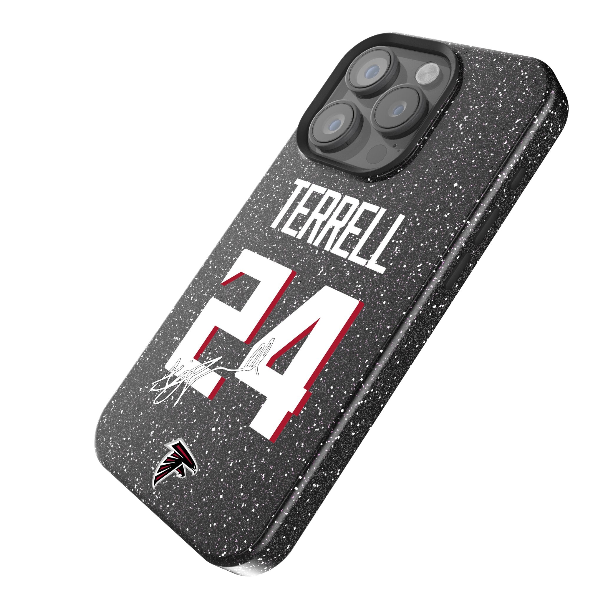 A.J. Terrell Atlanta Falcons 24 Rhinestone Bling Phone Case for iPhone & Samsung - Show Your Team Spirit at Games & Parties