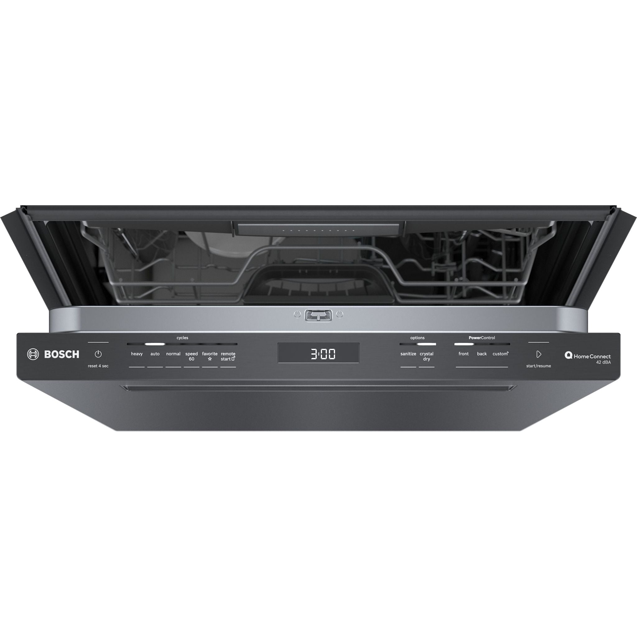Bosch 800 Series Dishwasher (SHP78CM4N) - Black Stainless Steel, Ultra Quiet 44 dBA, 16 Place Settings, Perfect for Large Families & Open Concept Kitchens
