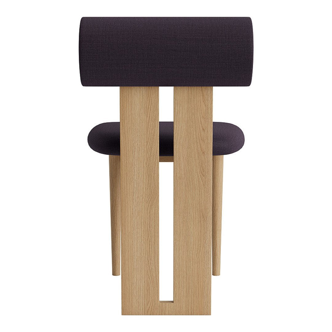 Modern Hippo Side Chair - Sturdy Wooden Accent Chair for Dining Room, Living Room & Office - Comfortable & Stylish Home Decor for Small Spaces