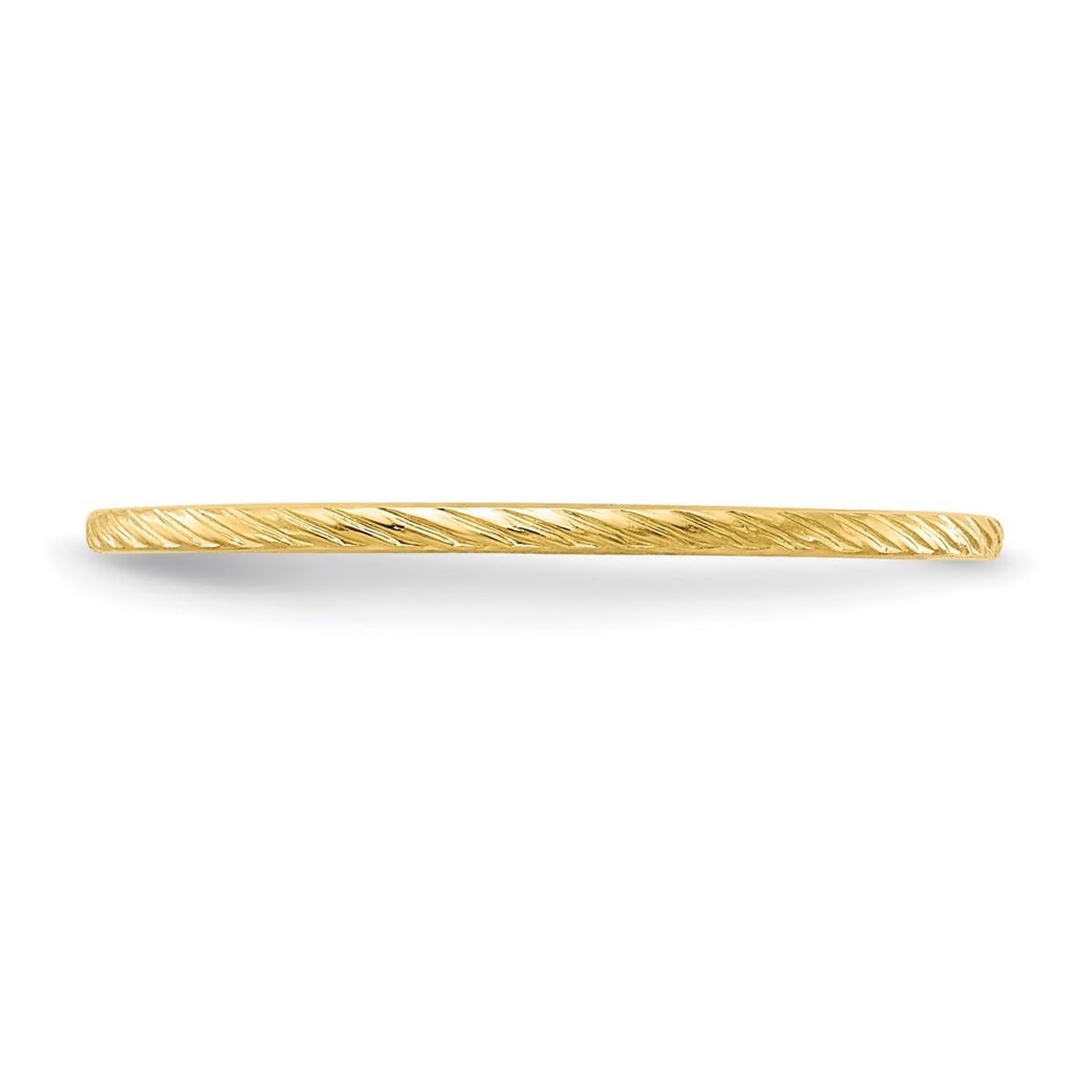 14K Gold Twisted Wire Stackable Band Ring for Women & Men - Rose, White & Yellow Gold | Multiple Sizes & Widths | Perfect for Layering, Gifts & Everyday Wear