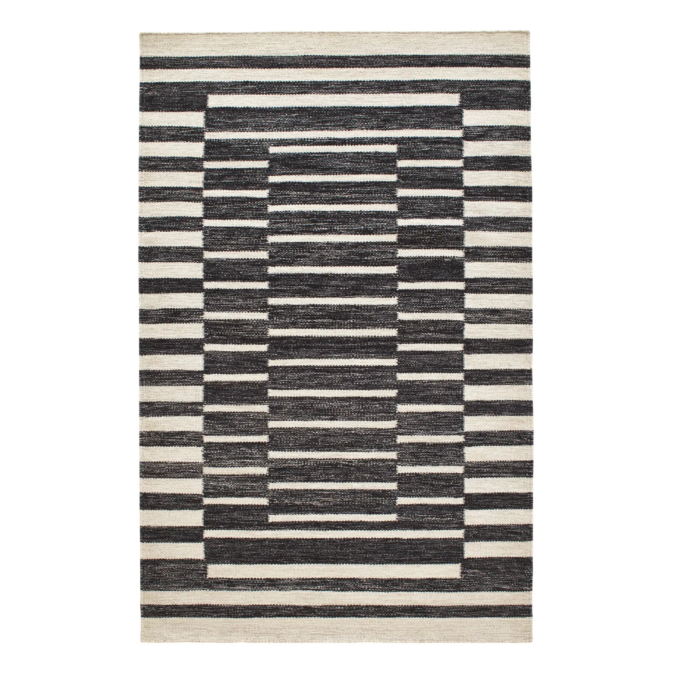 Dash & Albert Heights Handwoven Wool Rug - Soft & Durable Area Rug for Living Room, Bedroom, Dining Room - Traditional Handmade Home Decor