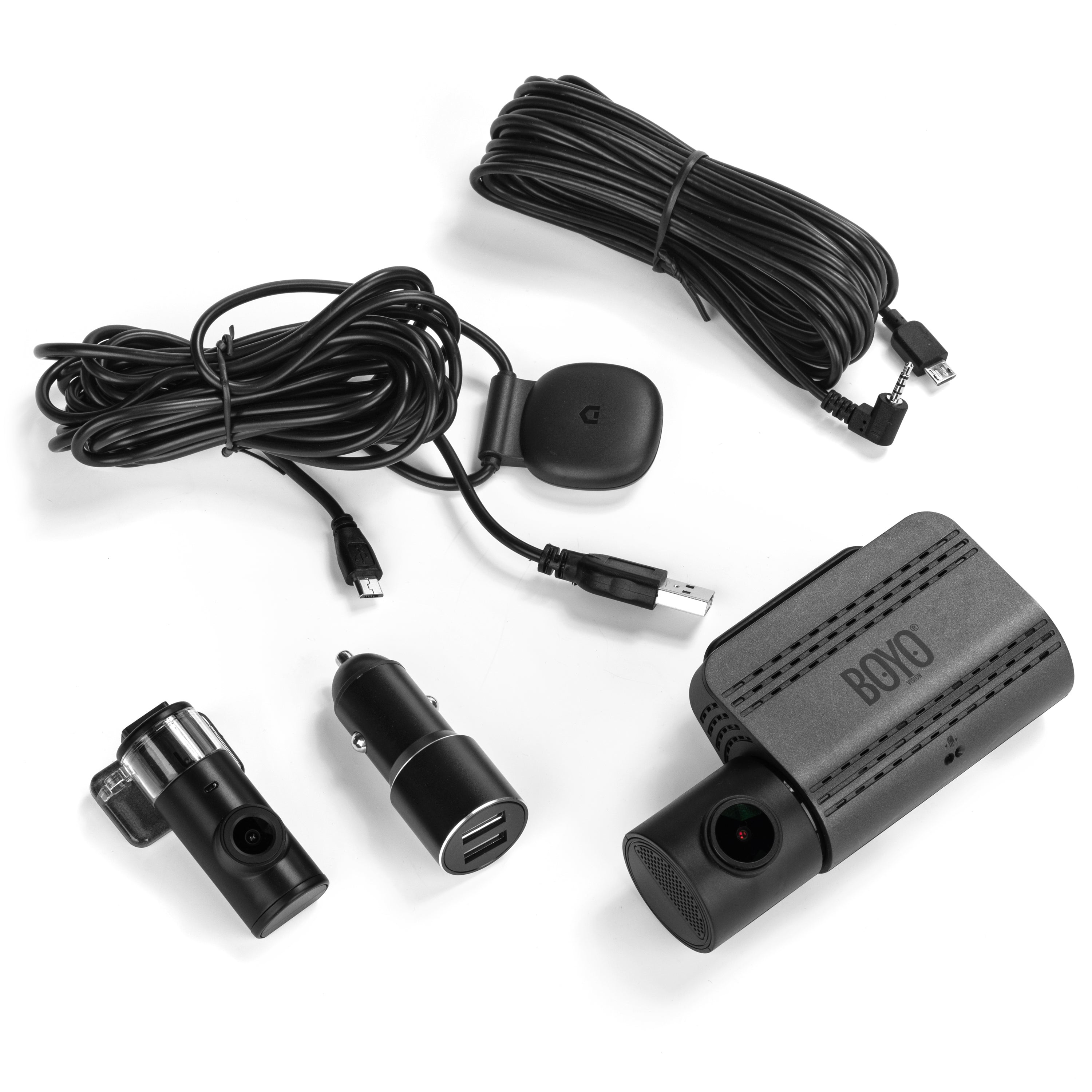 VTR219GW: Full HD 2 Channel Dash Camera with WiFi & Smartphone App - Car Recorder for Night Driving, Parking Mode, and Accident Evidence