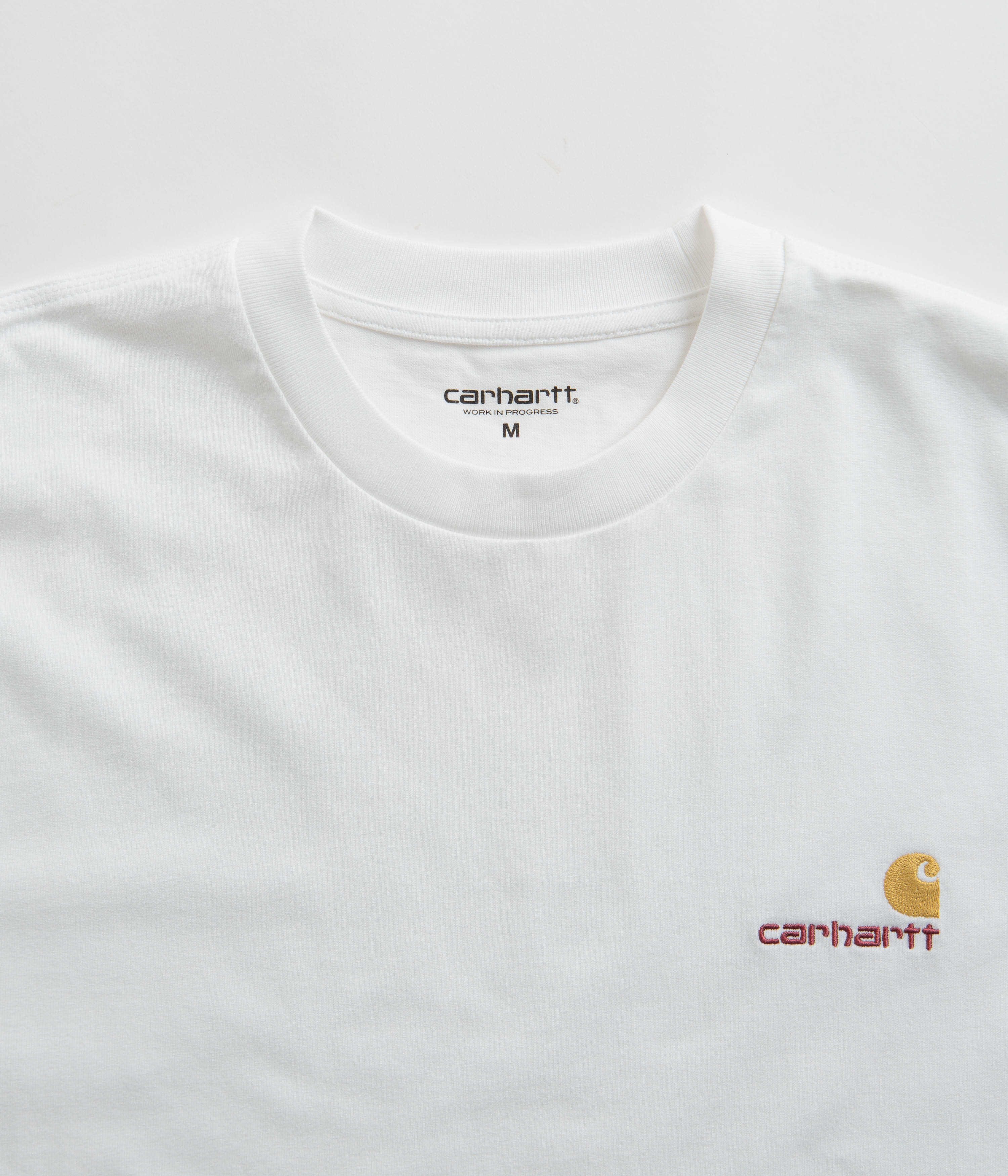 Carhartt American Script T-Shirt for Men & Women - Comfortable Cotton White Tee - Casual Wear, Work, Outdoor Activities