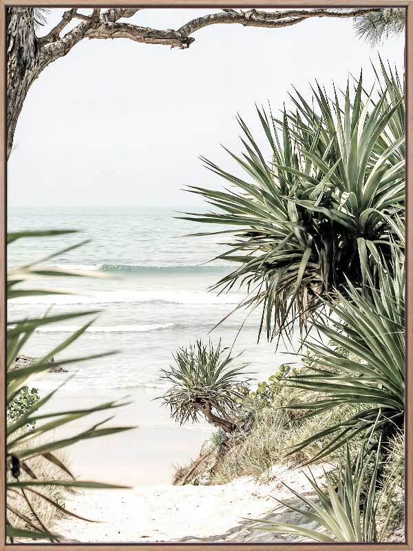 Entrance to Paradise III Canvas Art Print - Tropical Beach Landscape Wall Decor for Living Room, Bedroom & Office - Perfect for Home & Office Decor