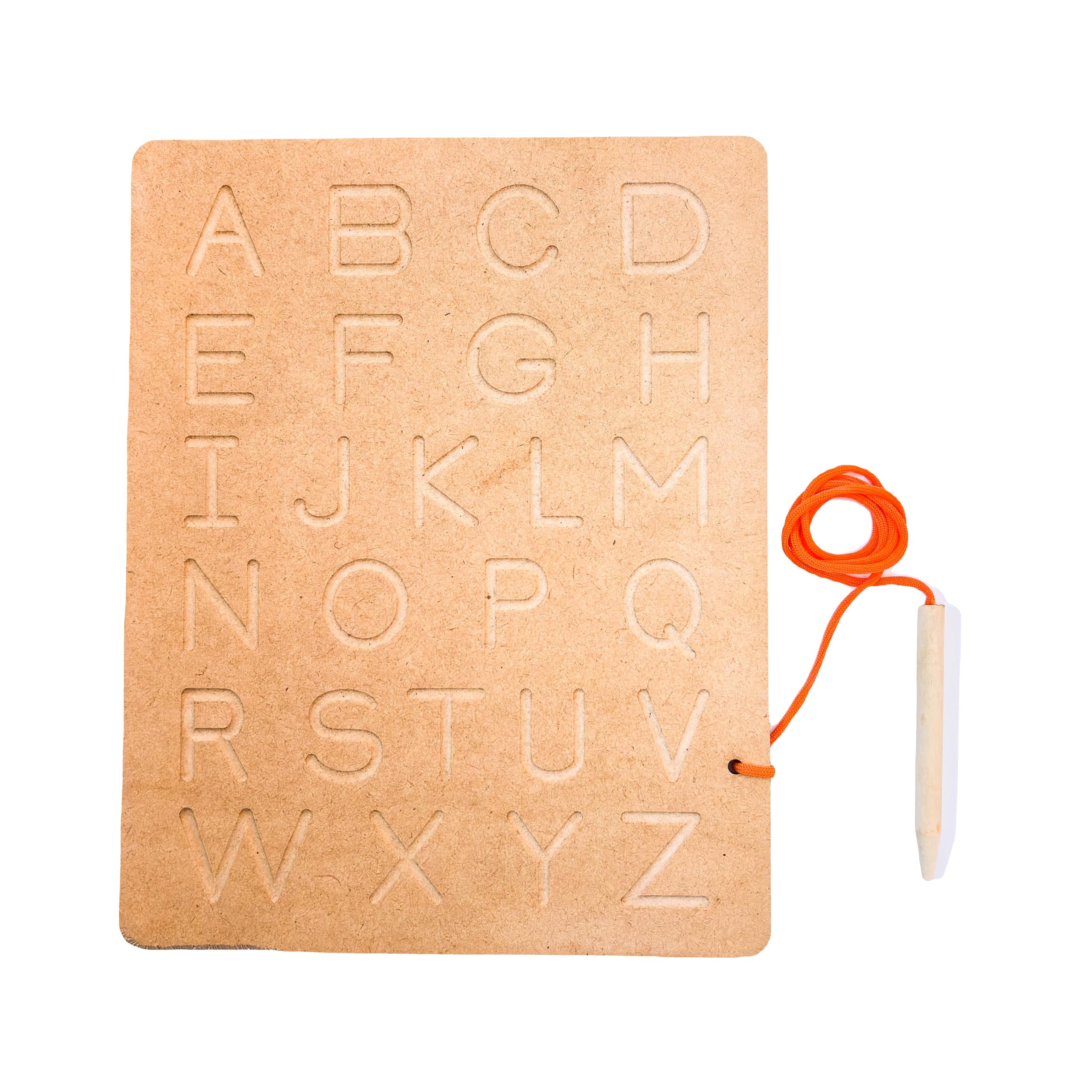 Mother Touch Toys - Wooden Writing Board for Kids | Learn to Write Alphabet & Numbers | Eco-Friendly Educational Toy | Perfect for Preschool Learning & Homeschool Activities