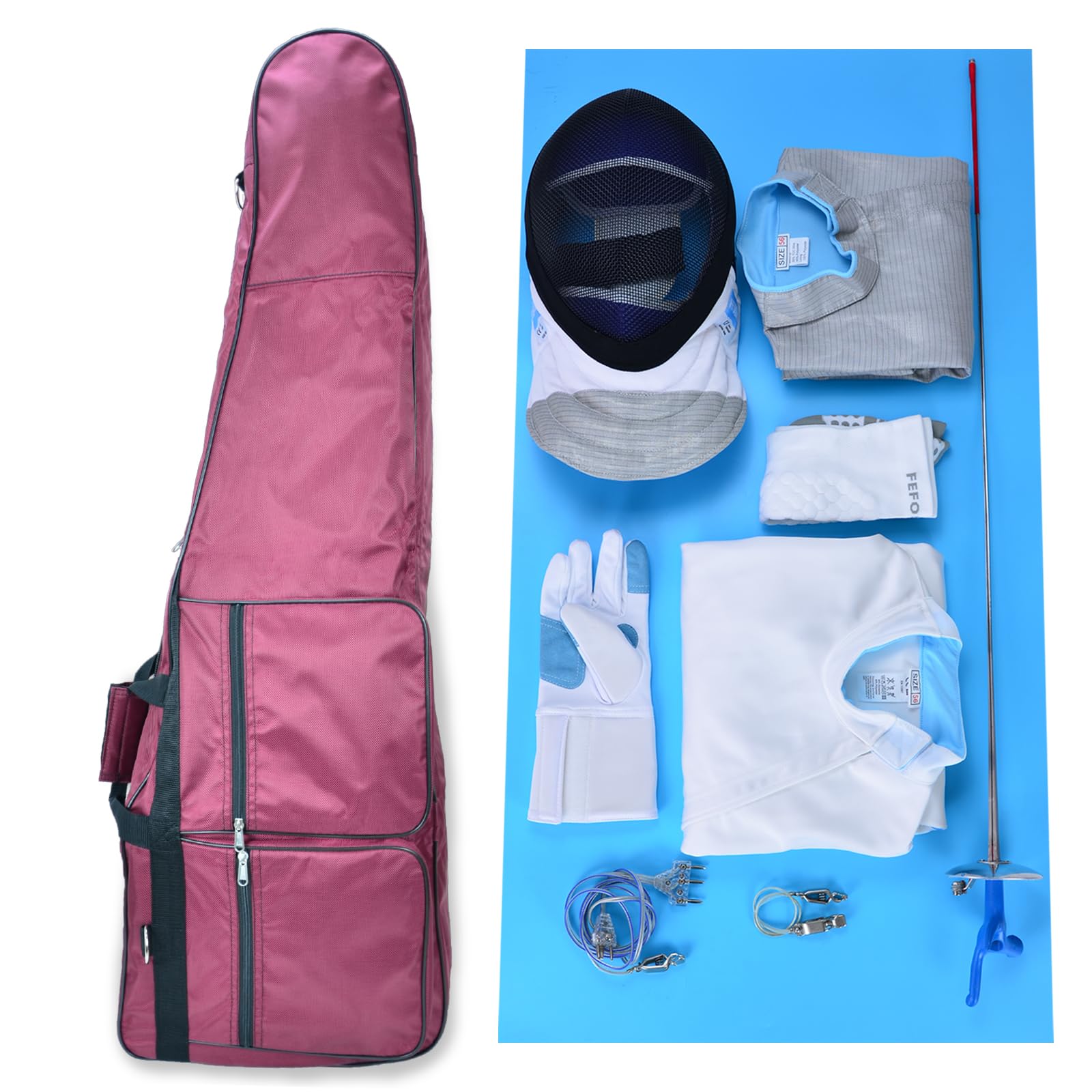 Junior Fencing Equipment Bag - Lightweight Portable Fencing Sword Bag with Handle & Adjustable Shoulder Strap - Perfect for Tournaments, Practice & Travel