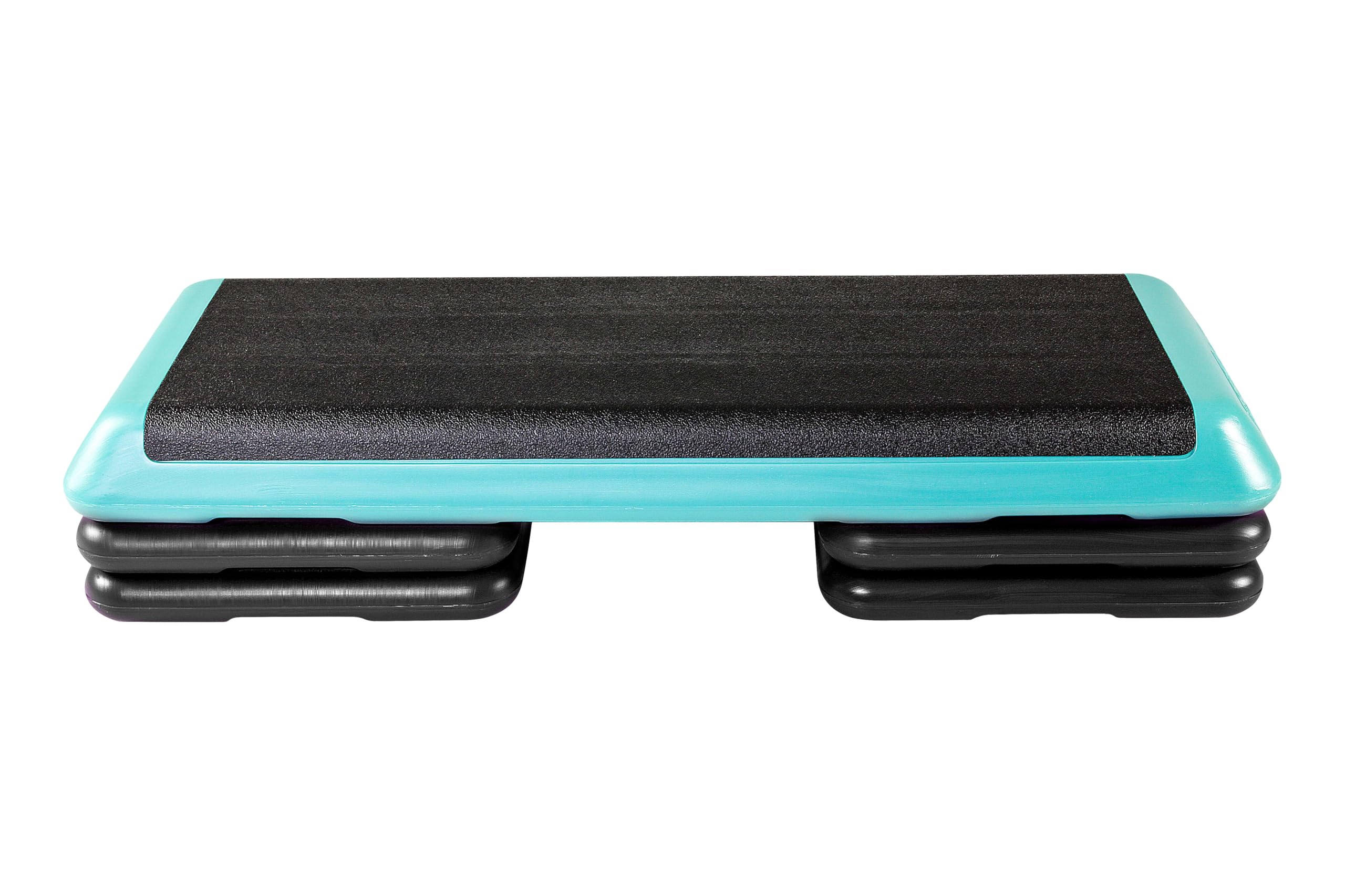 Original Step Aerobic Platform - Adjustable Home Workout Stepper with Risers | Professional Health Club Size Stair Stepper for Cardio, Leg Training & Home Gym Fitness | Perfect for Indoor Exercise, Weight Loss & Toning