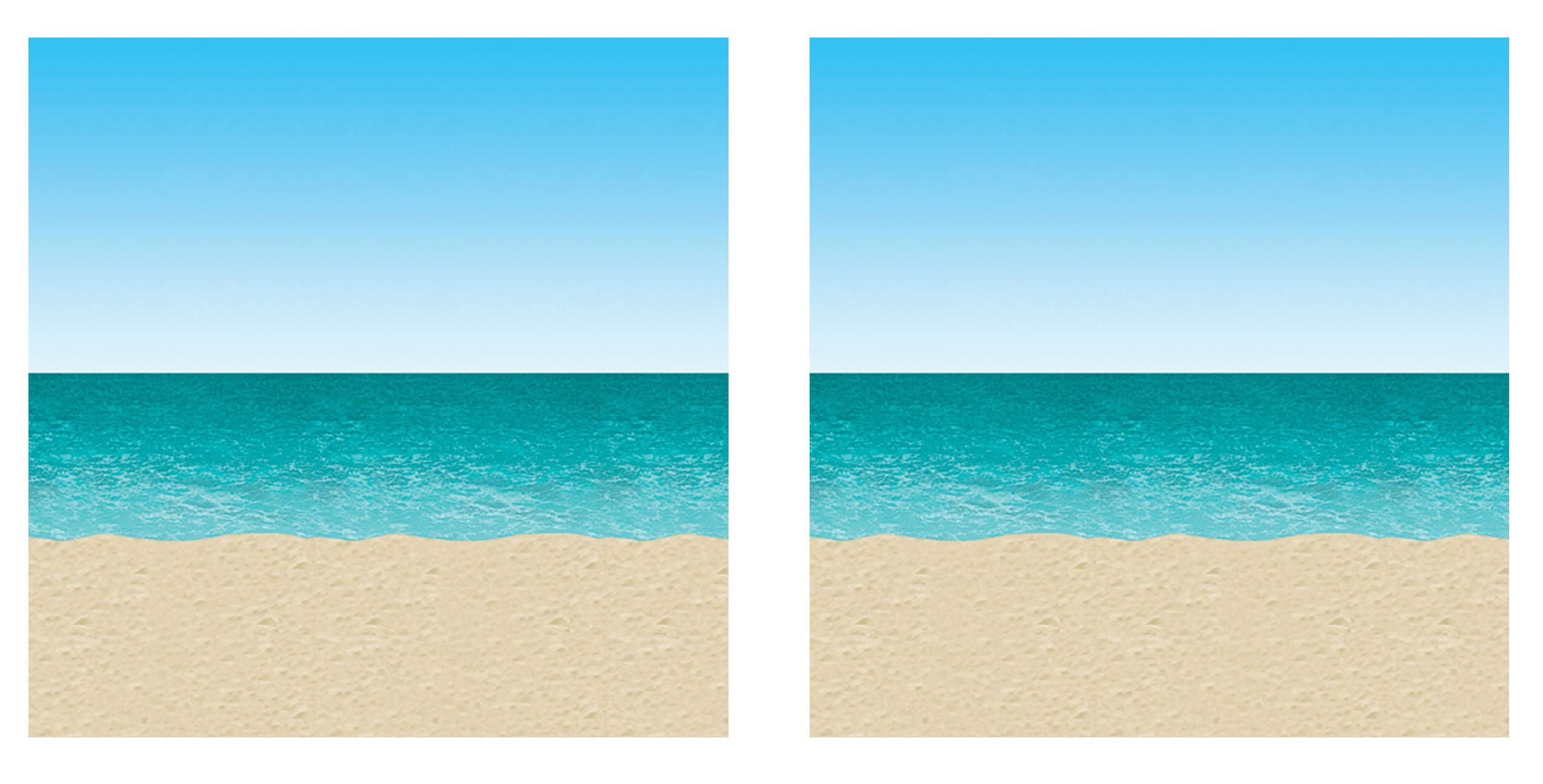 Beistle Ocean & Beach Sand Wall Backdrops - 4’ x 30’ Photo Backdrop (2 Pack) - Easy to Adhere Wall Covering for Tropical Party, Luau, Hawaiian & Beach Decor - Perfect for Themed Parties, Baby Showers & Photo Booths