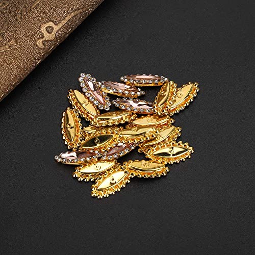 A K Homes - Premium Resin Rhinestones for DIY Crafts, Colorful Marquise Rhinestones for Sewing Clothes, Shoes, Hats & Accessories | Perfect for Costume Design, Jewelry Making & Fashion DIY Projects