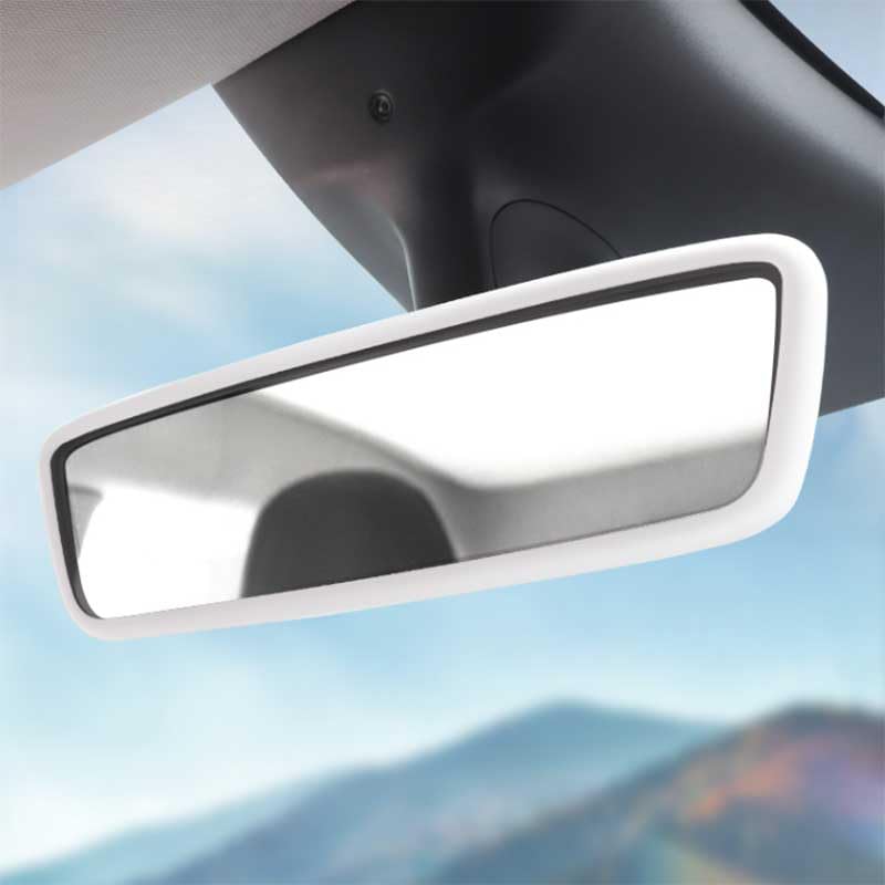 Model 3/Y/X/S Mirror Protector - Pink Silicone Cover for Interior Rearview Mirror (2014-2024) - Car Decor & Protection