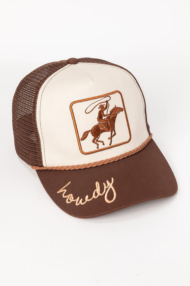 Cowboy Brown Two-Tone Baseball Cap for Men & Women - Stylish Adjustable Hat for Outdoor Activities, Sports, and Casual Wear
