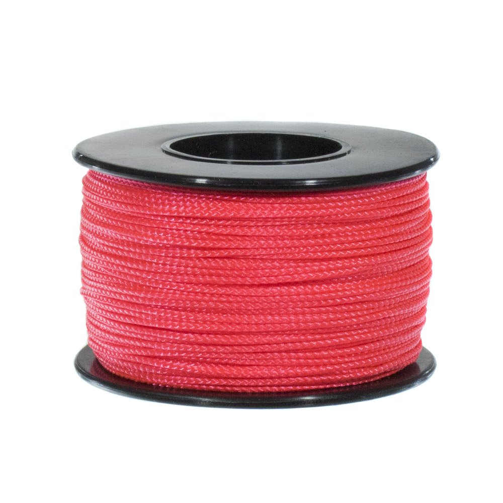 Braided Nano Cord 0.75mm x 300ft - Salmon 2-Pack for Macrame & DIY Jewelry