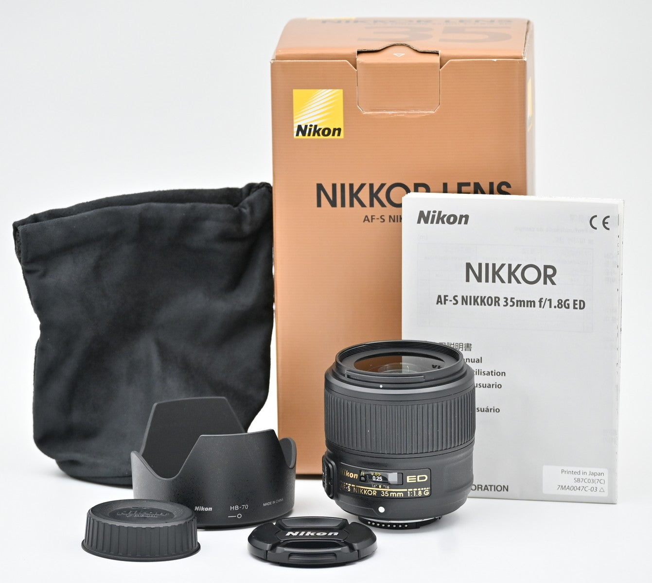 Used Nikon AF-S 35mm f/1.8G ED Lens for DSLR Cameras - Fast f/1.8 Aperture, Silent Wave Motor - Perfect for Portraits, Low Light & Street Photography