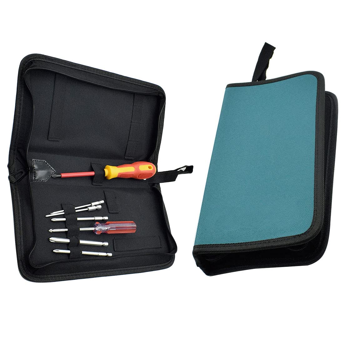 Heavy Duty Tool Bag Organizer with Metal Zipper - Multi-Pocket Tool Pouch for Electricians, Plumbers & DIY Enthusiasts - Perfect for Job Sites, Workshops & Home Repairs