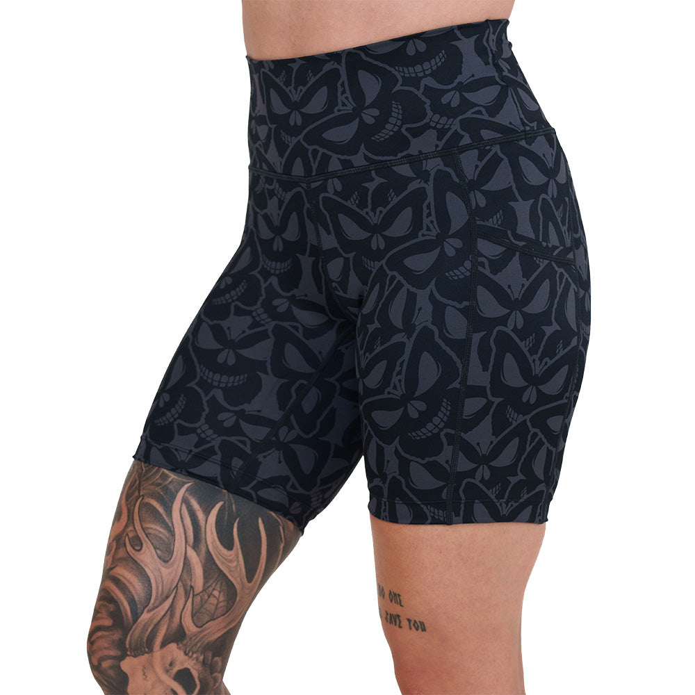 Stylish Flutter Skull Shorts for Women - Trendy Summer Casual Wear | Perfect for Beach, Gym, and Everyday Outfits