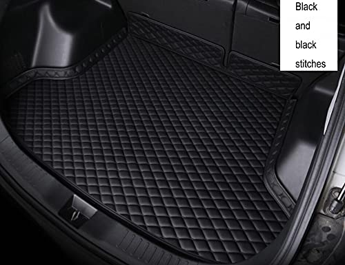 Premium Black Leather Car Trunk Liner Mat for Mazda CX5 2018-2022 - Waterproof Cargo Tray, Anti-Slip Boot Pad - Perfect for Groceries, Sports Gear & Travel Luggage Protection