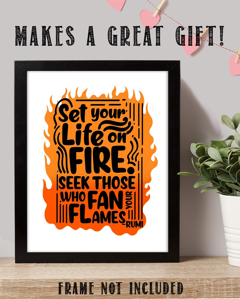 TJ Originals Motivational Wall Art - 11x14 Unframed Print for Home & Office Decor