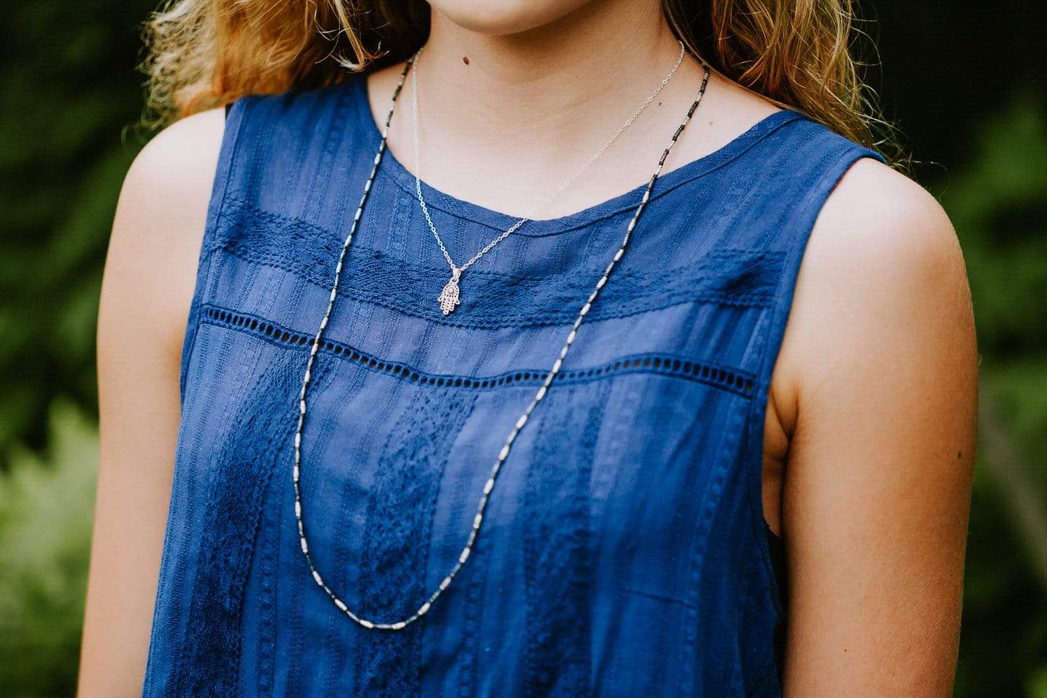 Hamsa Happiness Necklace - Evil Eye Protection Pendant for Women | Spiritual Jewelry Gift for Her | Perfect for Meditation, Yoga & Everyday Wear