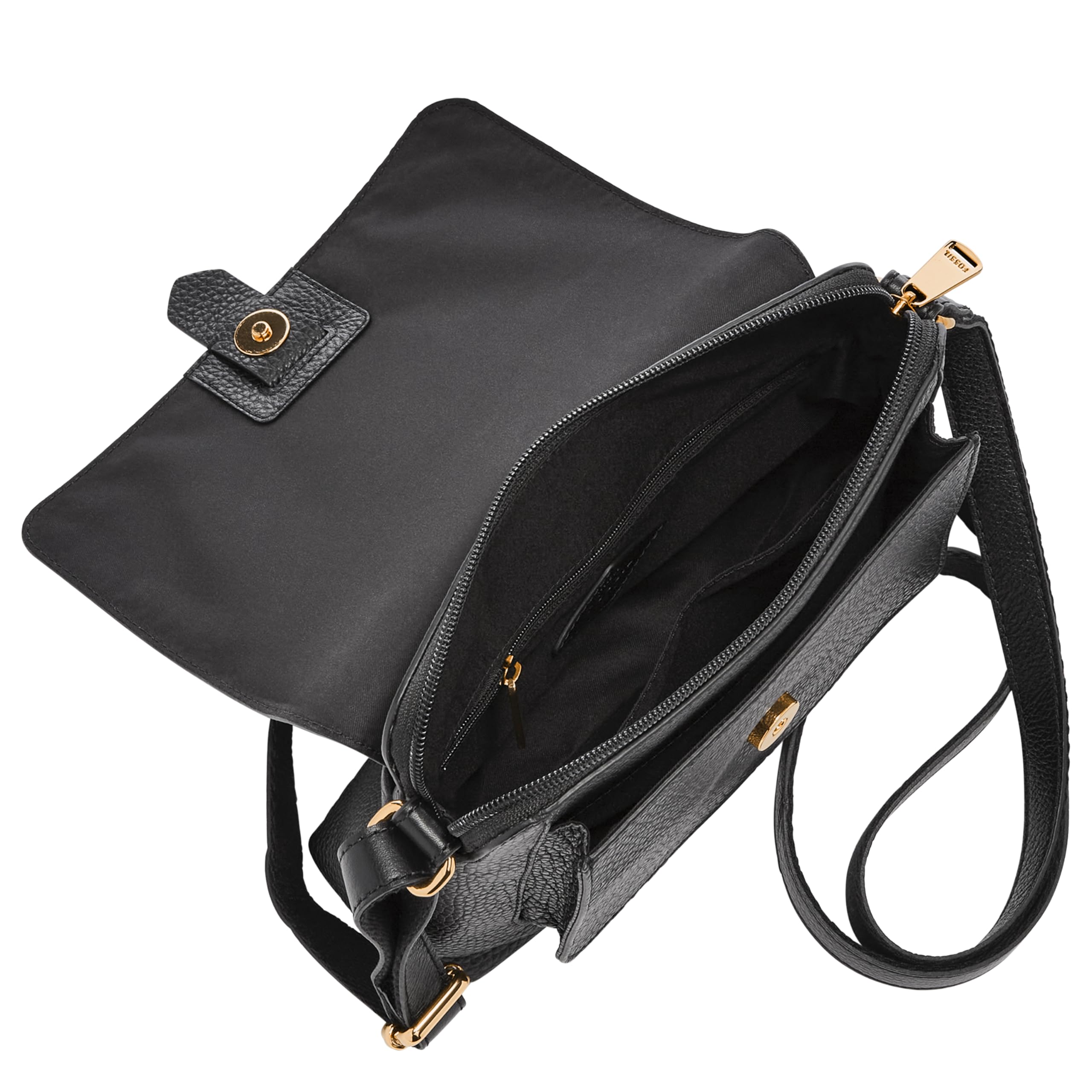 Fossil Women's Kinley Leather Crossbody Purse - Large & Small Size Handbag for Everyday Use, Travel & Work