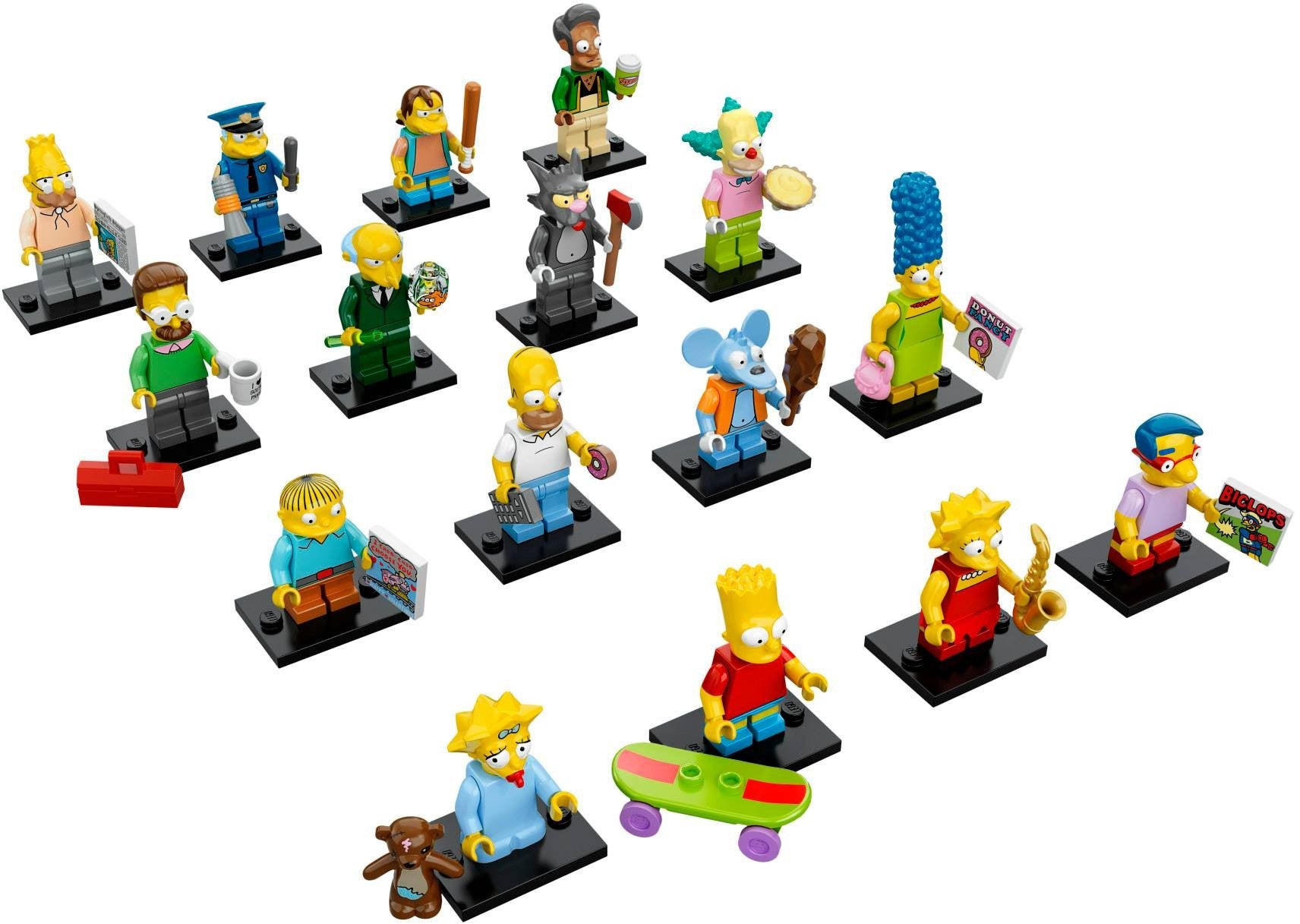 The Simpsons Series 1 Complete Collection - 16 LEGO Minifigures (71005) | Perfect for Collectors, Gifts & LEGO Themed Displays