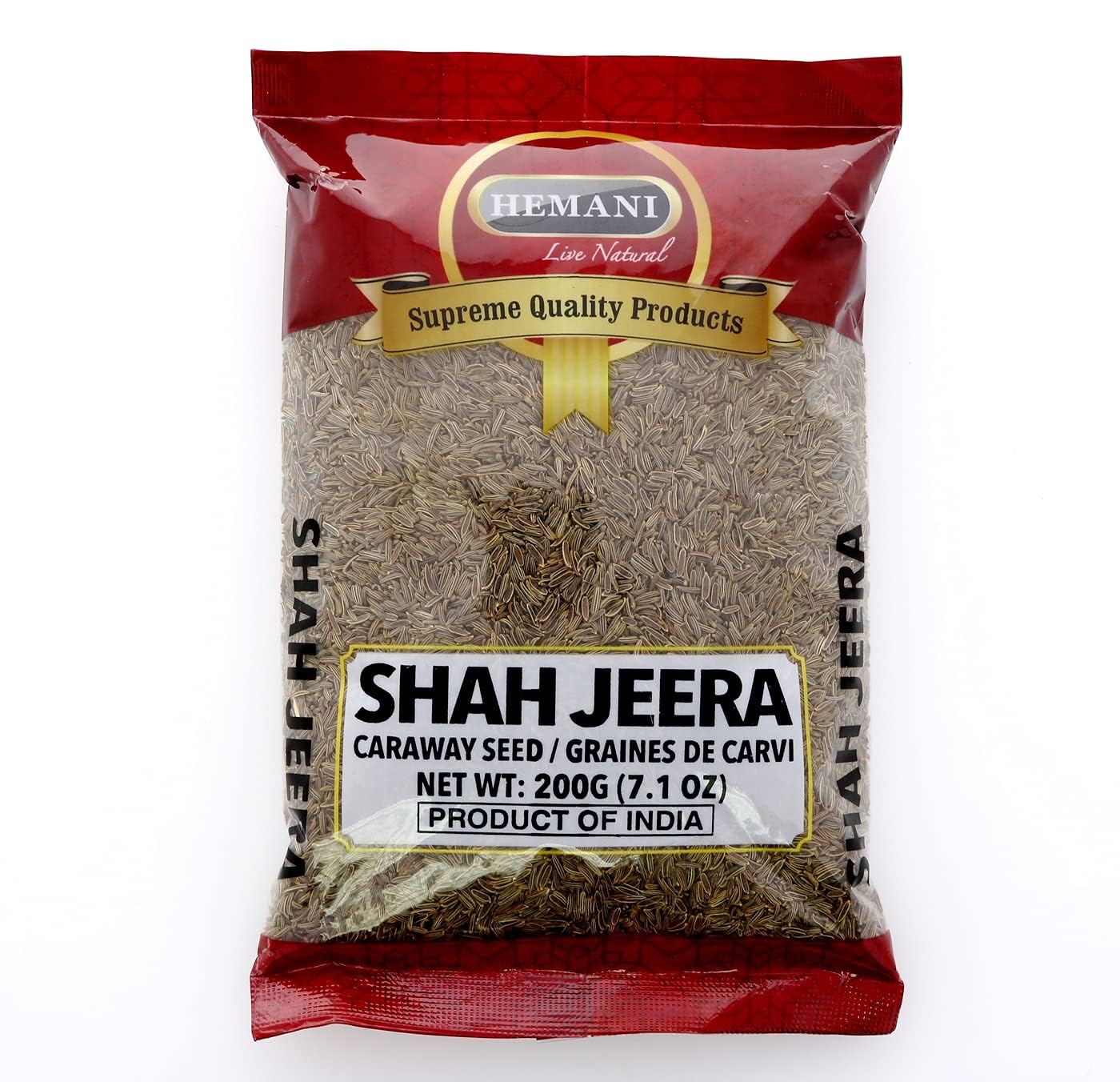 Premium Shah Jeera - Black Cumin Seeds (200g/7oz) | Authentic Indian Caraway Spice | Perfect for Biryani, Curry & Ayurvedic Recipes
