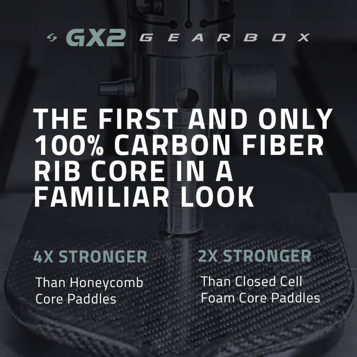 Gearbox GX2 Integra XL Pickleball Paddle - 8.0 oz Lightweight Carbon Fiber Paddle with Cushion Grip - USAPA Approved for Tournament Play - Perfect for Beginners & Advanced Players (Demo/Rental Available) - Ideal for Outdoor & Indoor Pickleball Games, Training Sessions and Competitive Matches