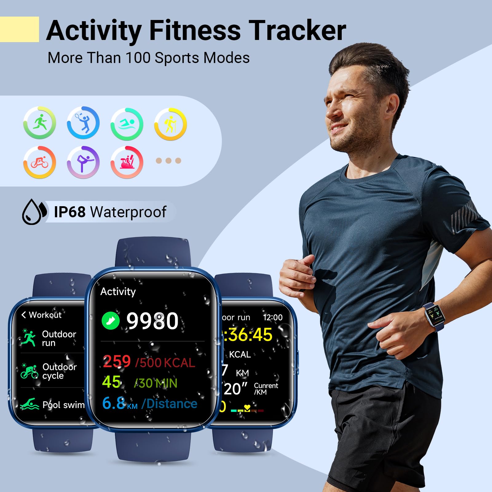 Smartwatch for Women & Men - 1.8