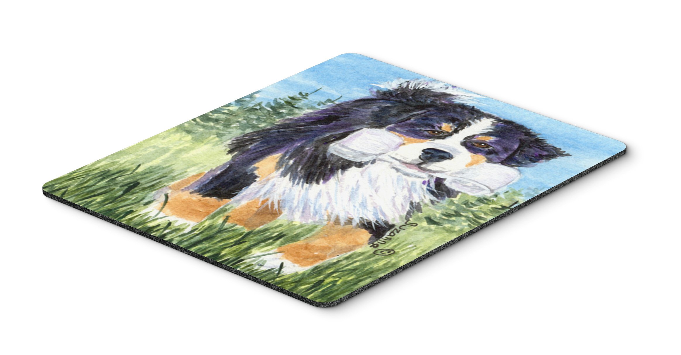 Bernese Mountain Dog Mouse Pad & Hot Pad - Large Washable Non-Slip Desk Mat for Home Office, Gaming, Computer & Laptop Use - Perfect Work from Home Accessory