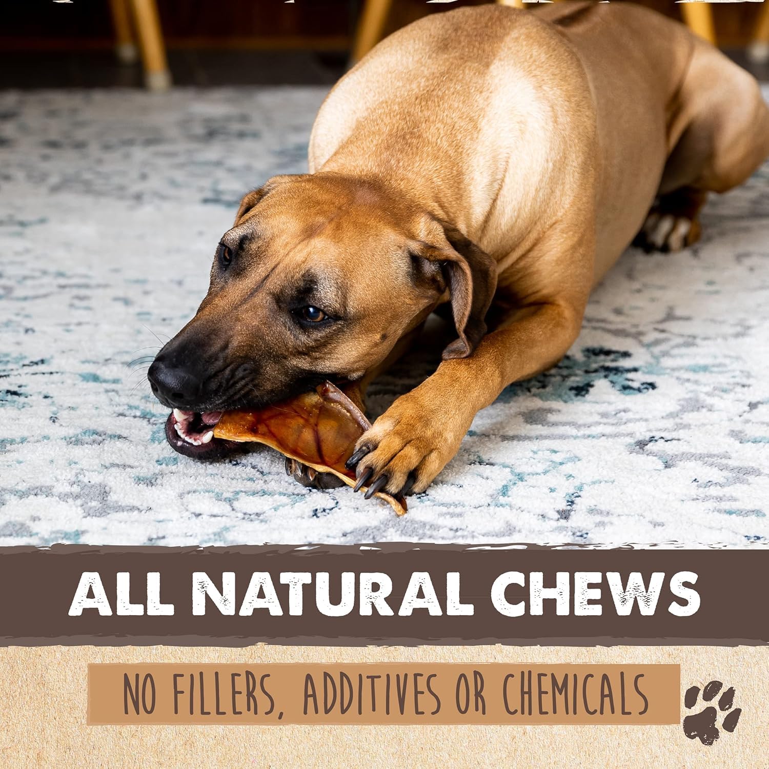 **Mighty Paw Half Pig Ears for Dogs - All Natural, Single Ingredient Dog Treats | Healthy Alternative to Rawhide Chews for Small, Medium & Large Dogs | Long-Lasting Dental Chews for Puppies & Adult Dogs (6lb) - Perfect for Training, Teething & Anxiety Relief**