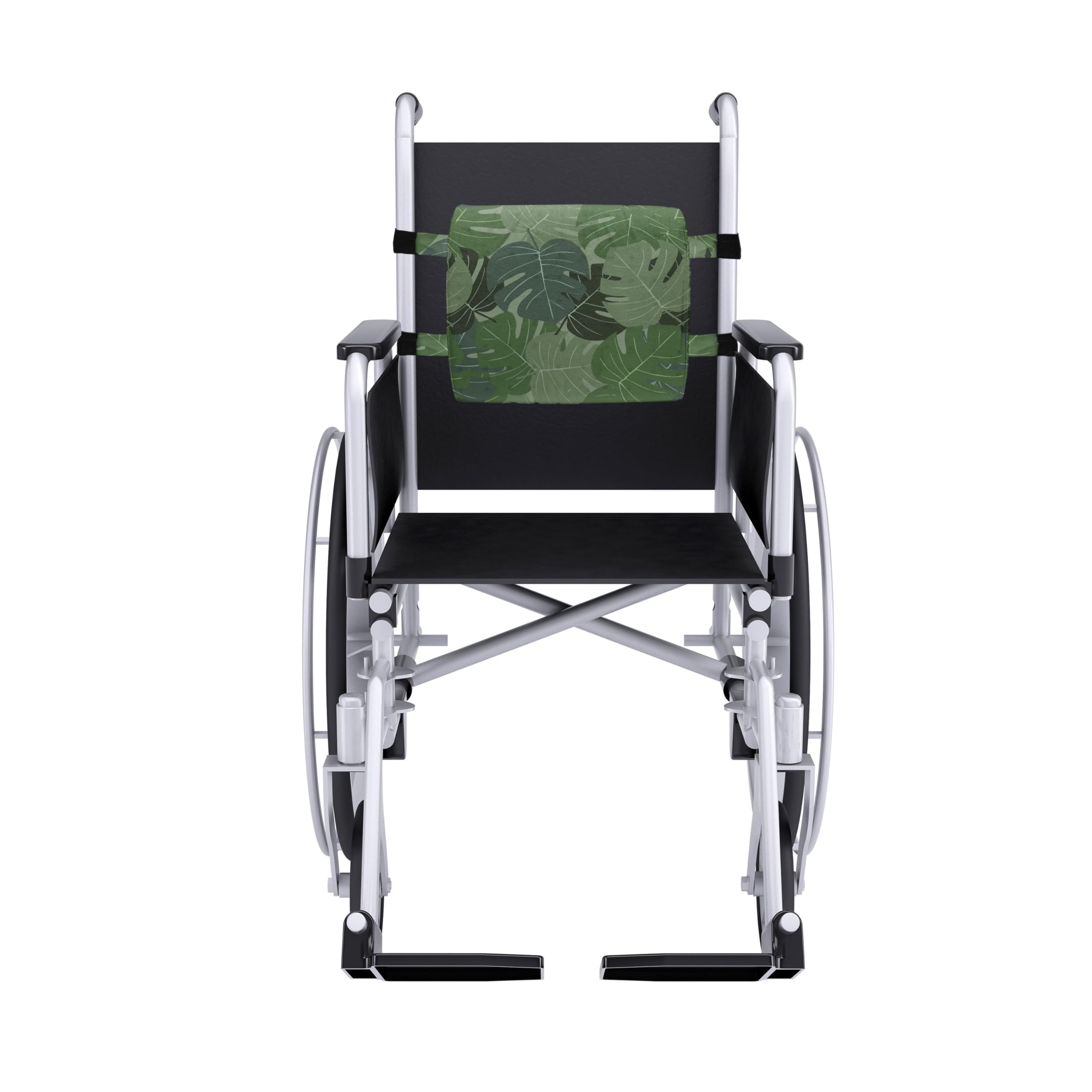 Ambesonne Forest Green Lumbar Support Pillow - Tropical Palm Leaf Camouflage Design, High Density Foam for Office Chair & Car Seat - 14